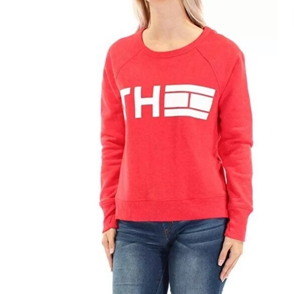 Tommy Hilfiger | Sport Womens Red Logo Sweater - Picture 1 of 12